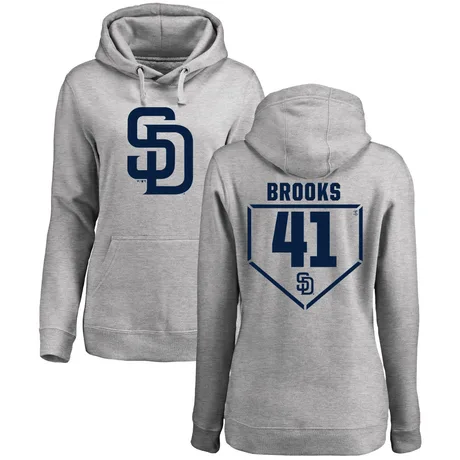 Women's Trenton Brooks Gray RBI Pullover HoodieHeathered