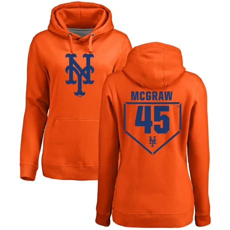 Women's Tug McGraw Orange RBI Pullover Hoodie