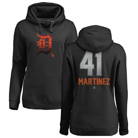 Women's Victor Martinez Black Midnight Mascot Pullover Hoodie