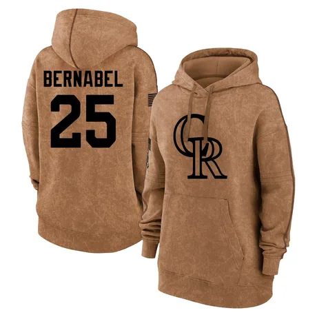 Women's Warming Bernabel Brown 2023 Salute to Service Pullover Hoodie