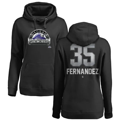 Women's Yanquiel Fernandez Black Midnight Mascot Pullover Hoodie