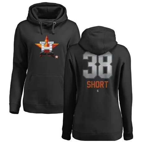 Women's Zack Short Black Midnight Mascot Pullover Hoodie