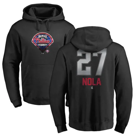 Youth Aaron Nola Black Midnight Mascot Pullover Hoodie