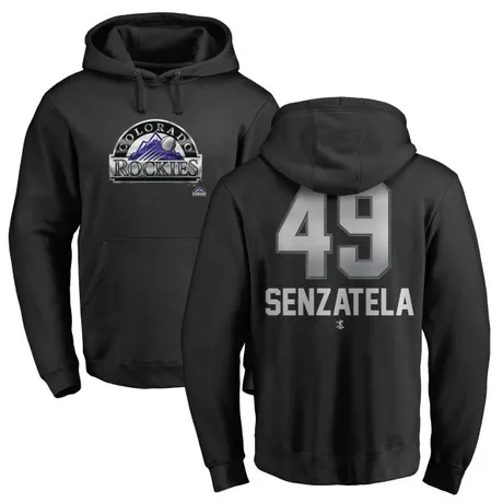 Youth Antonio Senzatela Black Midnight Mascot Pullover Hoodie