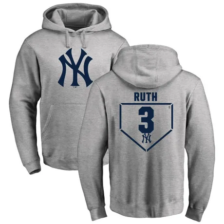 Youth Babe Ruth Gray RBI Pullover HoodieHeathered