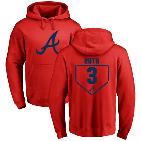Youth Babe Ruth Red RBI Pullover Hoodie