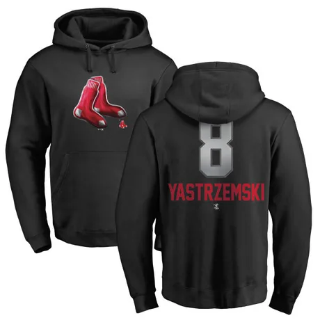 Youth Carl Yastrzemski Black Midnight Mascot Pullover Hoodie
