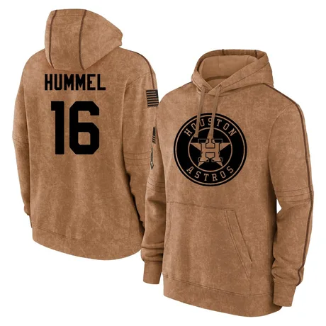 Youth Cooper Hummel Brown 2023 Salute to Service Club Pullover Hoodie