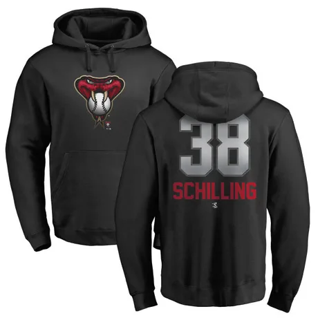 Youth Curt Schilling Black Midnight Mascot Pullover Hoodie