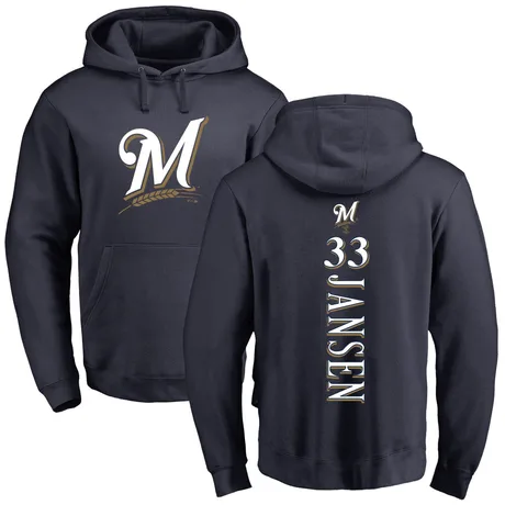 Youth Danny Jansen Navy Backer Pullover Hoodie