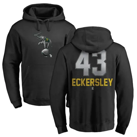Youth Dennis Eckersley Black Midnight Mascot Pullover Hoodie