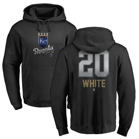 Youth Frank White Black Midnight Mascot Pullover Hoodie