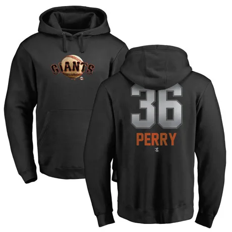 Youth Gaylord Perry Black Midnight Mascot Pullover Hoodie