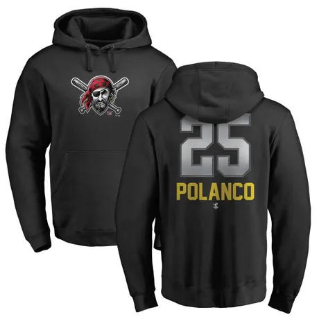 Youth Gregory Polanco Black Midnight Mascot Pullover Hoodie