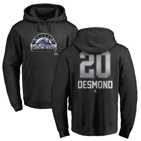 Youth Ian Desmond Black Midnight Mascot Pullover Hoodie