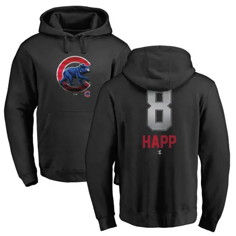 Youth Ian Happ Black Midnight Mascot Pullover Hoodie