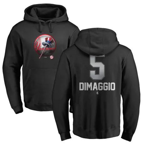 Youth Joe DiMaggio Black Midnight Mascot Pullover Hoodie