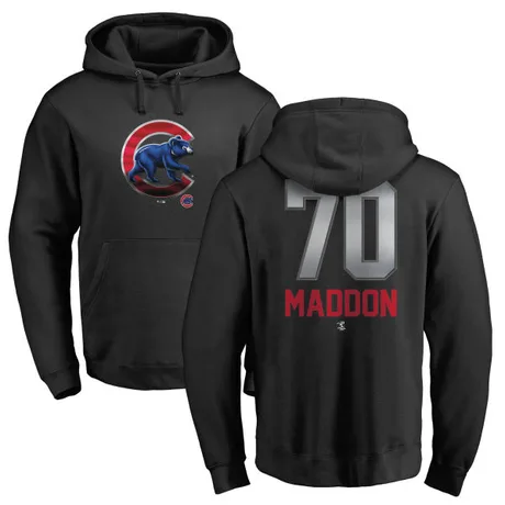 Youth Joe Maddon Black Midnight Mascot Pullover Hoodie