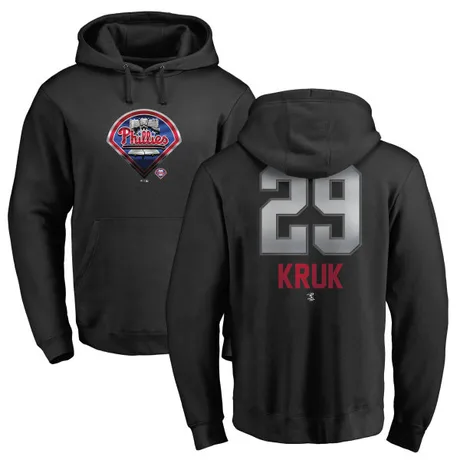 Youth John Kruk Black Midnight Mascot Pullover Hoodie