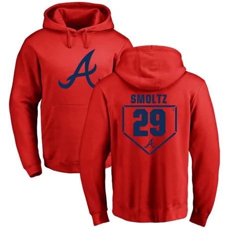 Youth John Smoltz Red RBI Pullover Hoodie