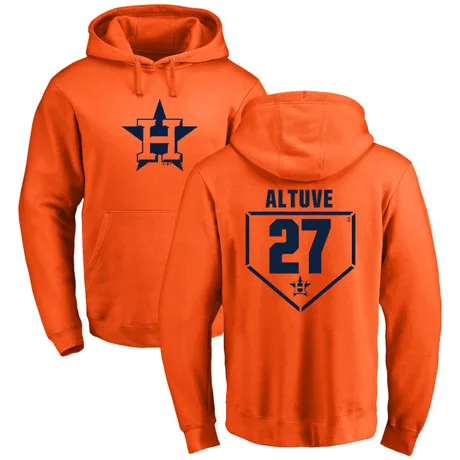 Youth Jose Altuve Orange RBI Pullover Hoodie