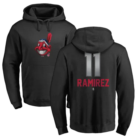 Youth Jose Ramirez Black Midnight Mascot Pullover Hoodie