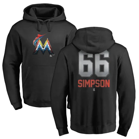 Youth Josh Simpson Black Midnight Mascot Pullover Hoodie