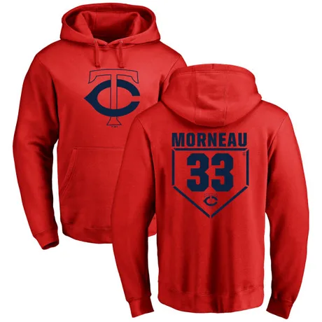 Youth Justin Morneau Red RBI Pullover Hoodie