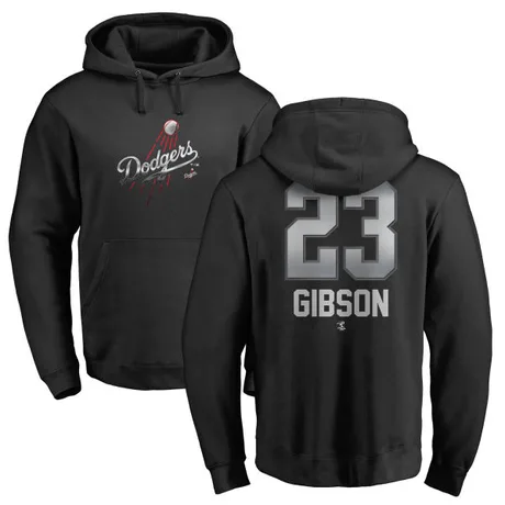 Youth Kirk Gibson Black Midnight Mascot Pullover Hoodie
