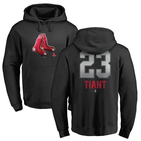 Youth Luis Tiant Black Midnight Mascot Pullover Hoodie