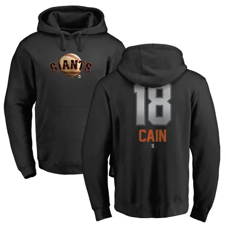 Youth Matt Cain Black Midnight Mascot Pullover Hoodie
