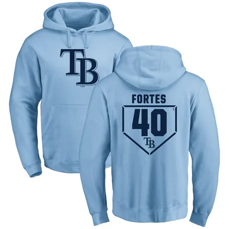 Youth Nick Fortes Light Blue RBI Pullover Hoodie