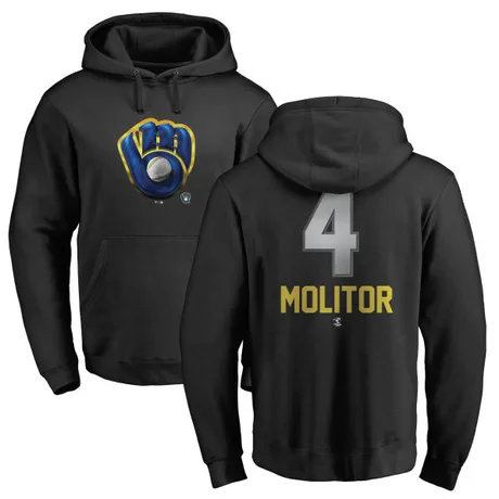 Youth Paul Molitor Black Midnight Mascot Pullover Hoodie