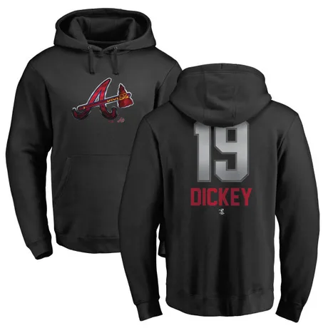 Youth R.A. Dickey Black Midnight Mascot Pullover Hoodie