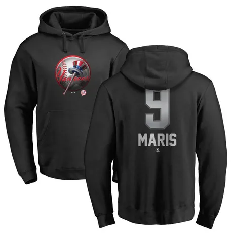 Youth Roger Maris Black Midnight Mascot Pullover Hoodie