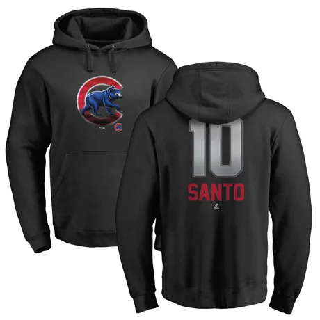 Youth Ron Santo Black Midnight Mascot Pullover Hoodie