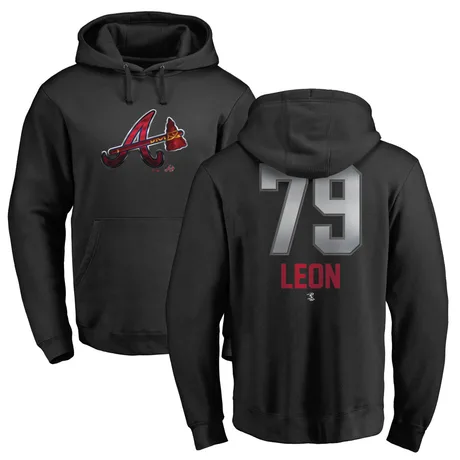 Youth Sandy Leon Black Midnight Mascot Pullover Hoodie