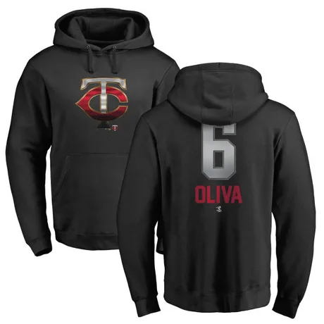 Youth Tony Oliva Black Midnight Mascot Pullover Hoodie