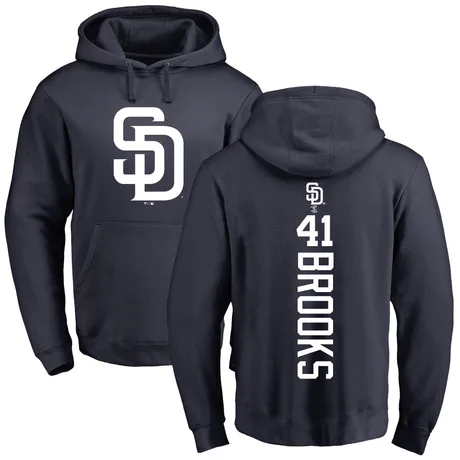 Youth Trenton Brooks Navy Backer Pullover Hoodie